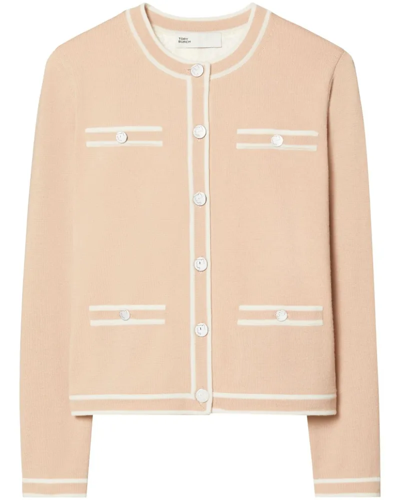 Tory Burch Kendra Cardigan - Nude Nude