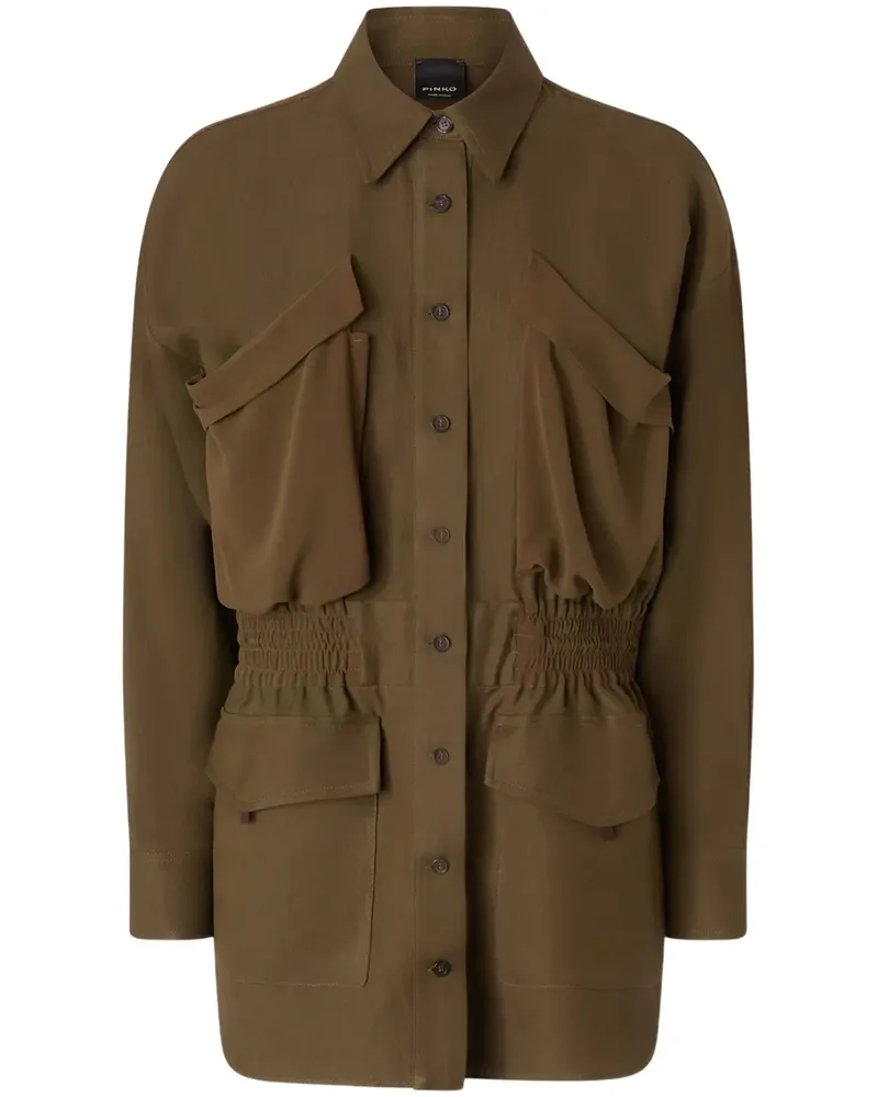 Pinko Klassische Hemdjacke - Braun Braun