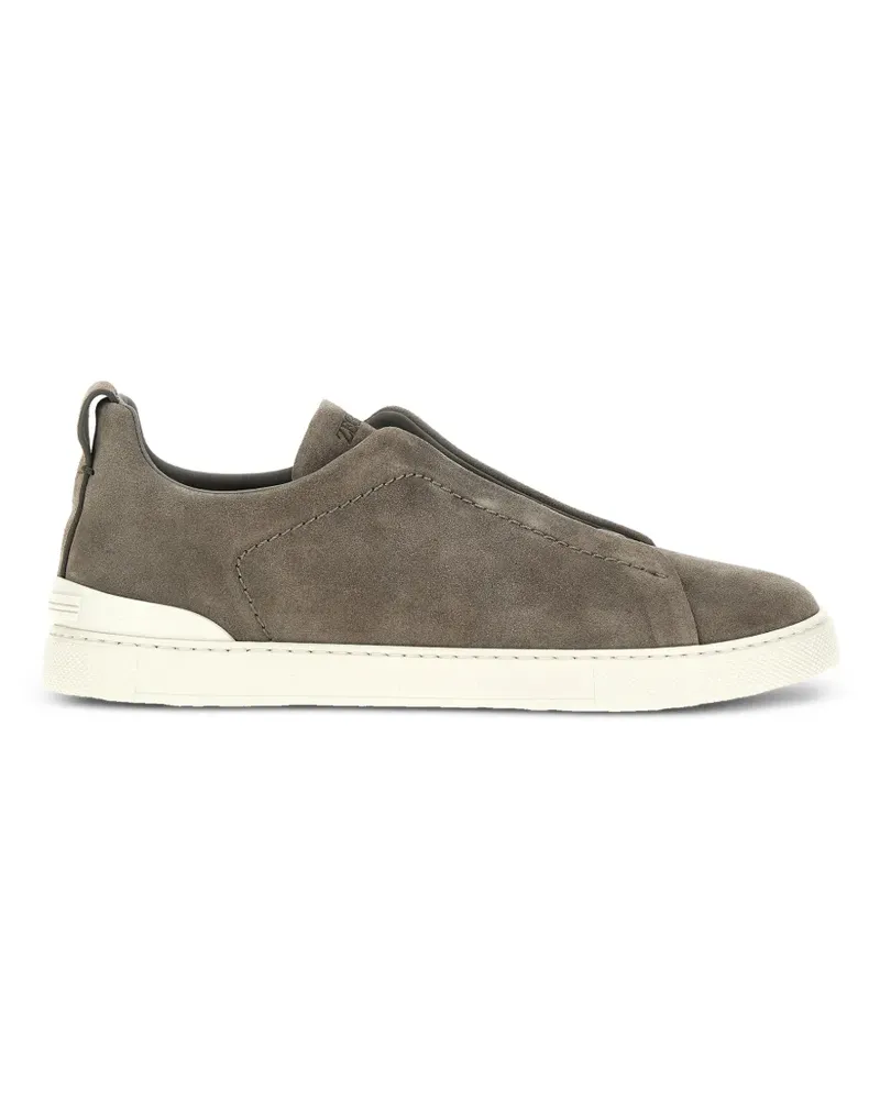 Ermenegildo Zegna Triple Stitch Sneakers aus Wildleder - Grau Grau