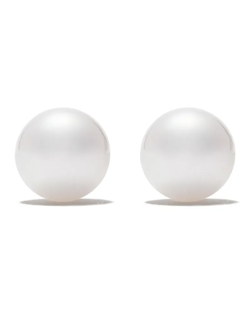 TASAKI 18kt Weißgoldohrringe mit Akoya-Perle Weiß