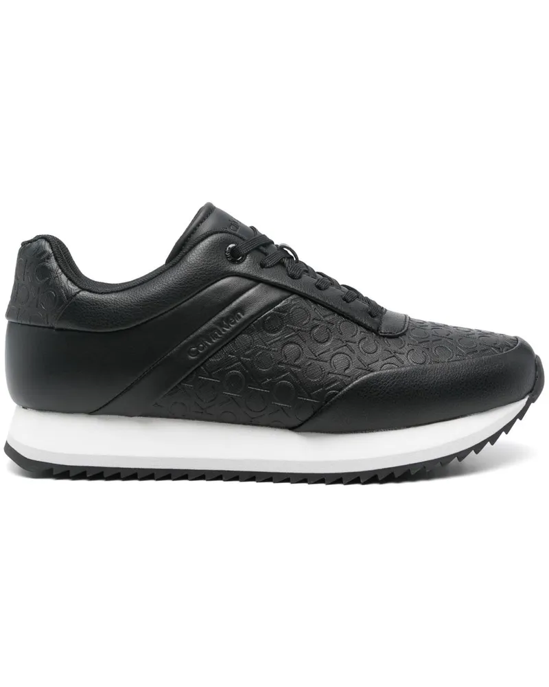 Calvin Klein Sneakers mit Logo - Schwarz Schwarz