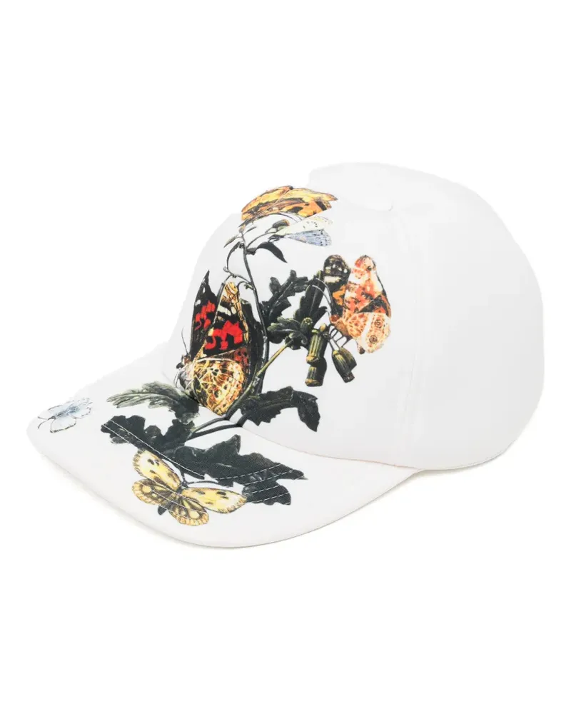 Undercover butterfly-print cap - Nude Nude