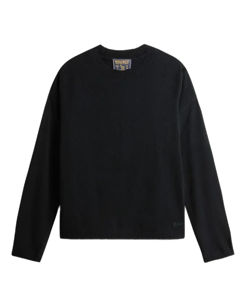 Woolrich crew-neck drop-shoulder sweater - Schwarz Schwarz