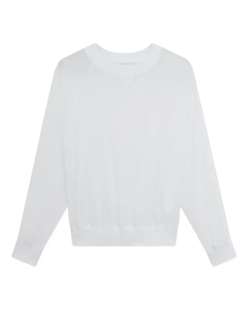 ASPESI round-neck long-sleeve sweater - Weiß Weiß