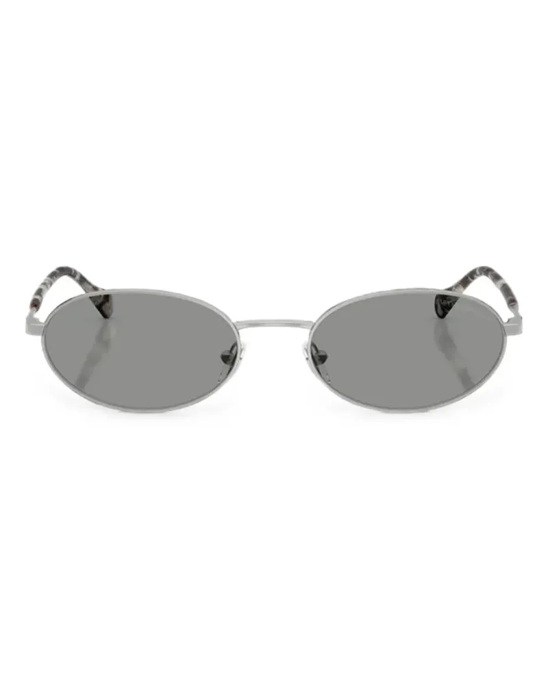 Emporio Armani oval-frame sunglasses - Silber Silber