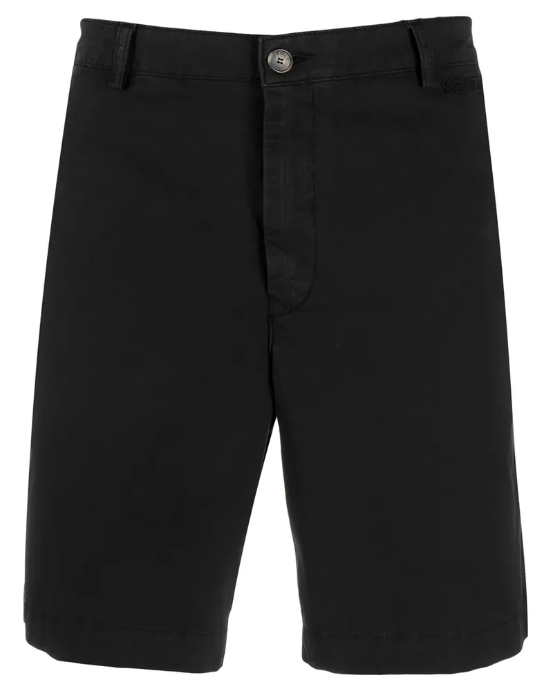 Kenzo Halbhohe Chino-Shorts - Schwarz Schwarz
