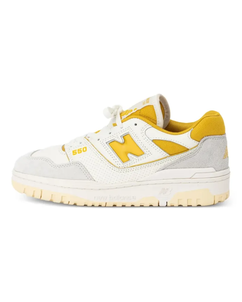 New Balance Perforierte 550 Sneakers - Weiß Weiß