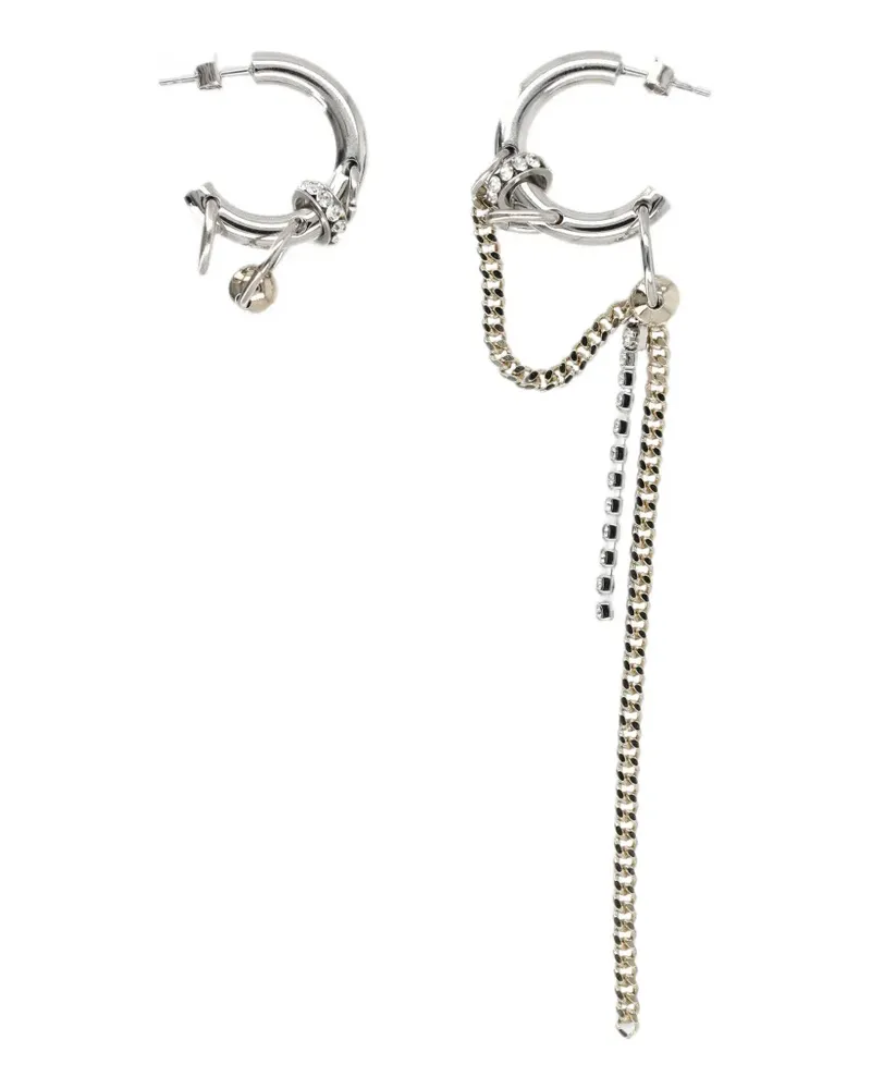 Justine Clenquet Amber chain-link earrings - Silber Silber