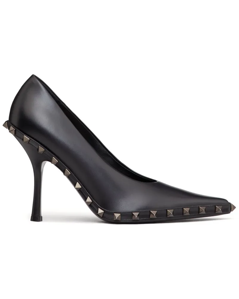 Valentino Garavani Rockstud Pumps 100mm - Schwarz Schwarz