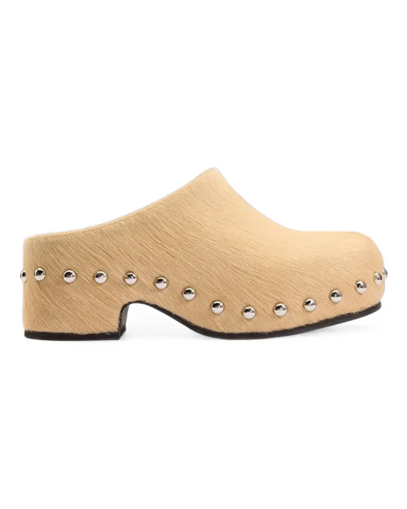 Simon Miller Rio Mules mit Nieten - Nude Nude