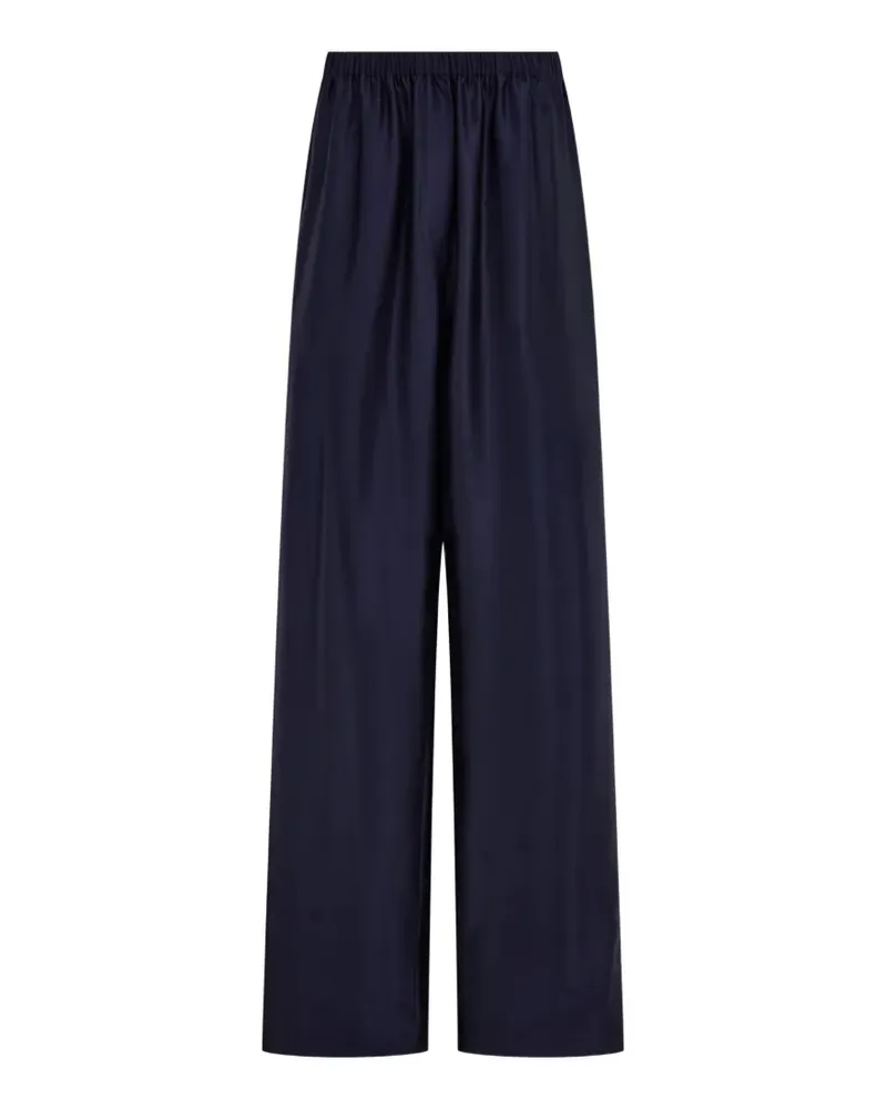 Ferragamo silk trousers - Blau Blau