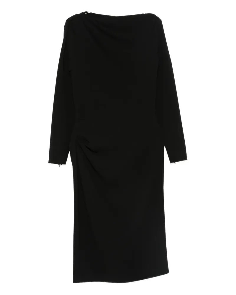 Max Mara draped dress - Schwarz Schwarz