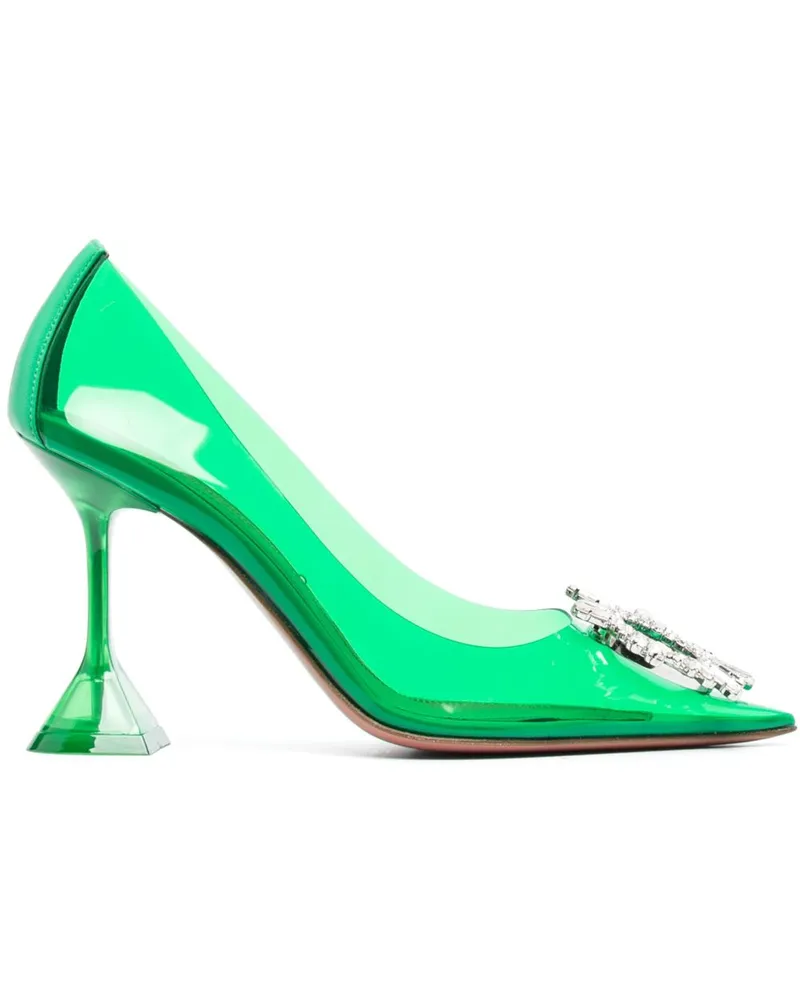 Amina Muaddi Begum Pumps 95mm - Grün Grün