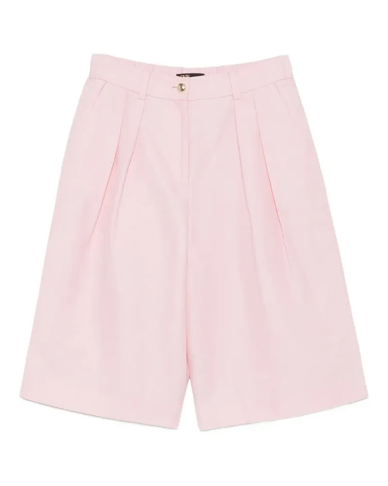 Maje pleated high-waisted shorts - Rosa Rosa
