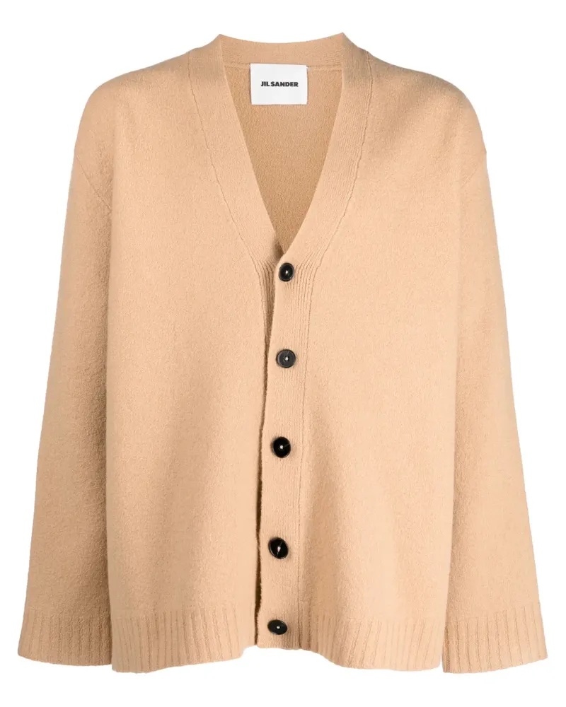 Jil Sander Cardigan mit V-Ausschnitt - Braun Braun