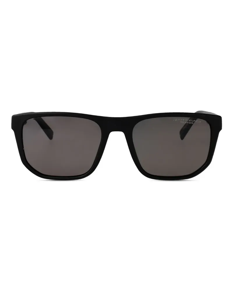 Tommy Hilfiger Sonnenbrille mit eckigem Gestell - Schwarz Schwarz