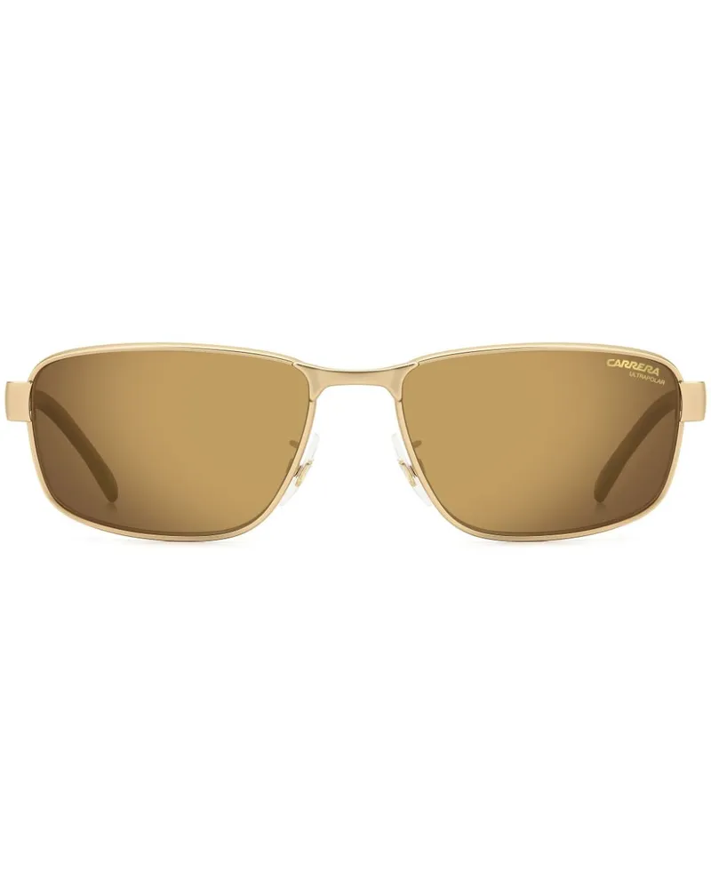 Carrera Sonnenbrille mit eckigem Gestell - Gold Gold