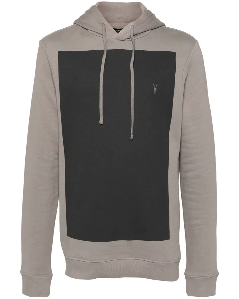 AllSaints Lobke Ramskull Hoodie mit Stickerei Braun