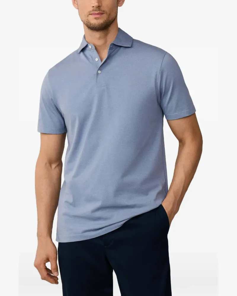 Hackett Poloshirt aus Pima-Baumwolle - Blau Blau