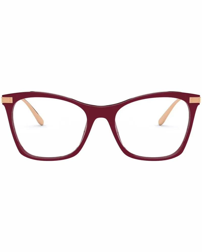 Dolce & Gabbana Brille mit eckigem Gestell - Rot Rot