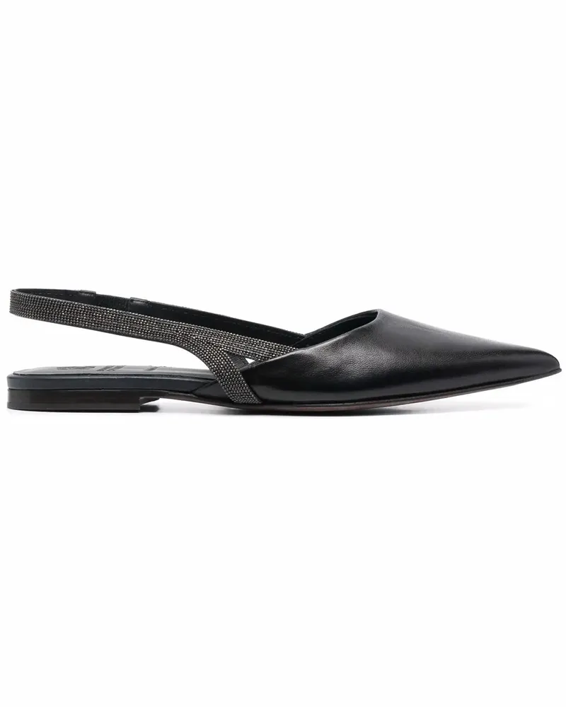 Brunello Cucinelli Klassische Ballerinas - Schwarz Schwarz