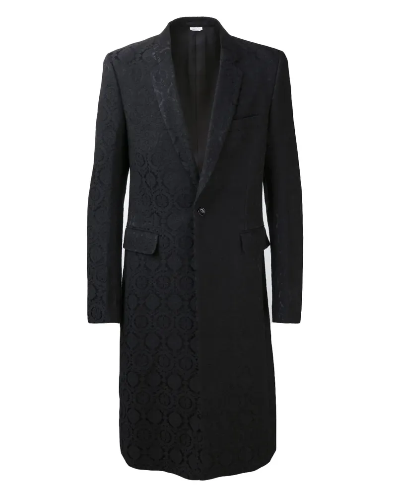 Comme des Garçons jacquard coat - Schwarz Schwarz