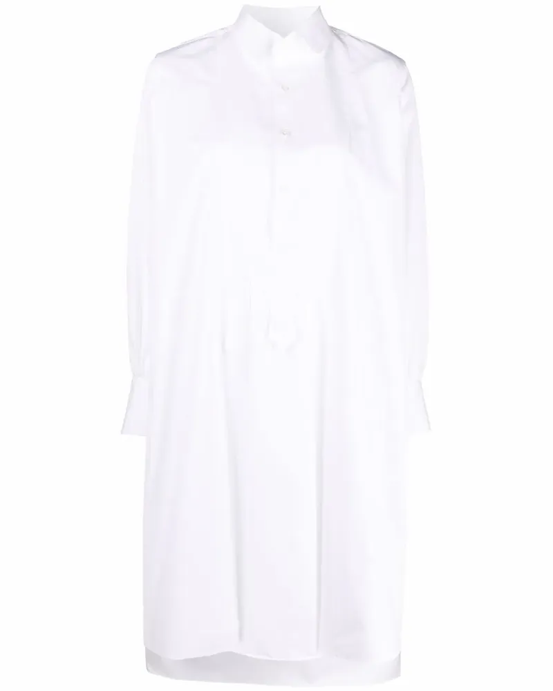 Maison Margiela Asymmetrisches Hemdkleid - Weiß Weiß