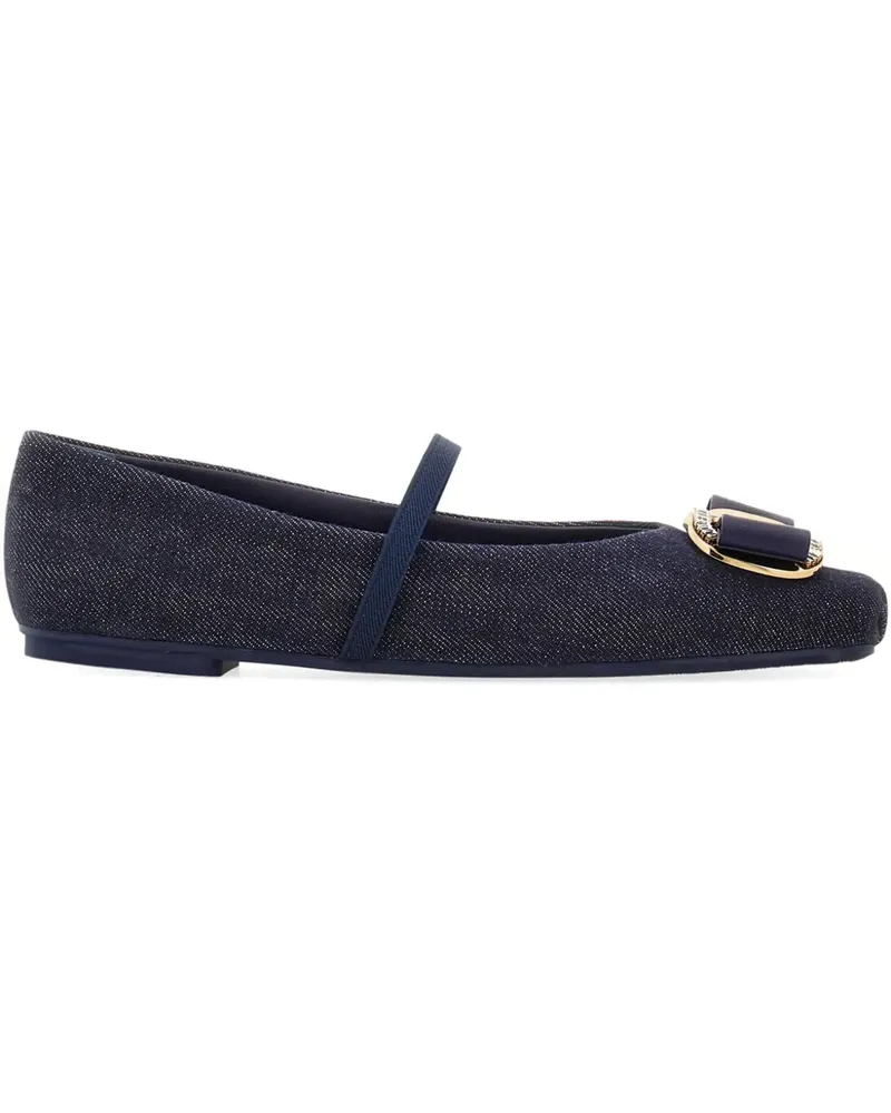 Ferragamo New Vara Ballerinas - Blau Blau