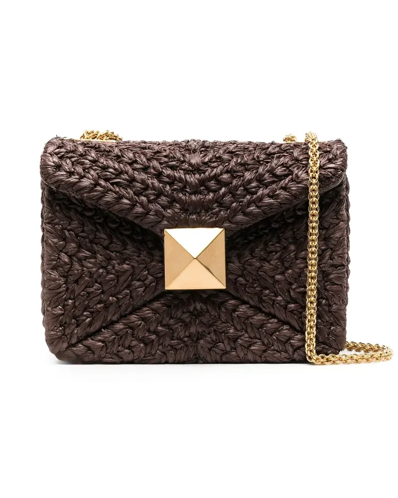 Valentino Garavani One Stud Schultertasche - Braun Braun