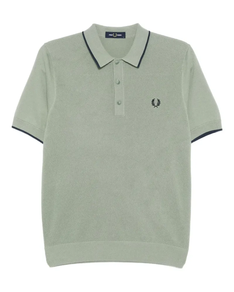 Fred Perry Poloshirt mit Logo-Stickerei - Grün Grün