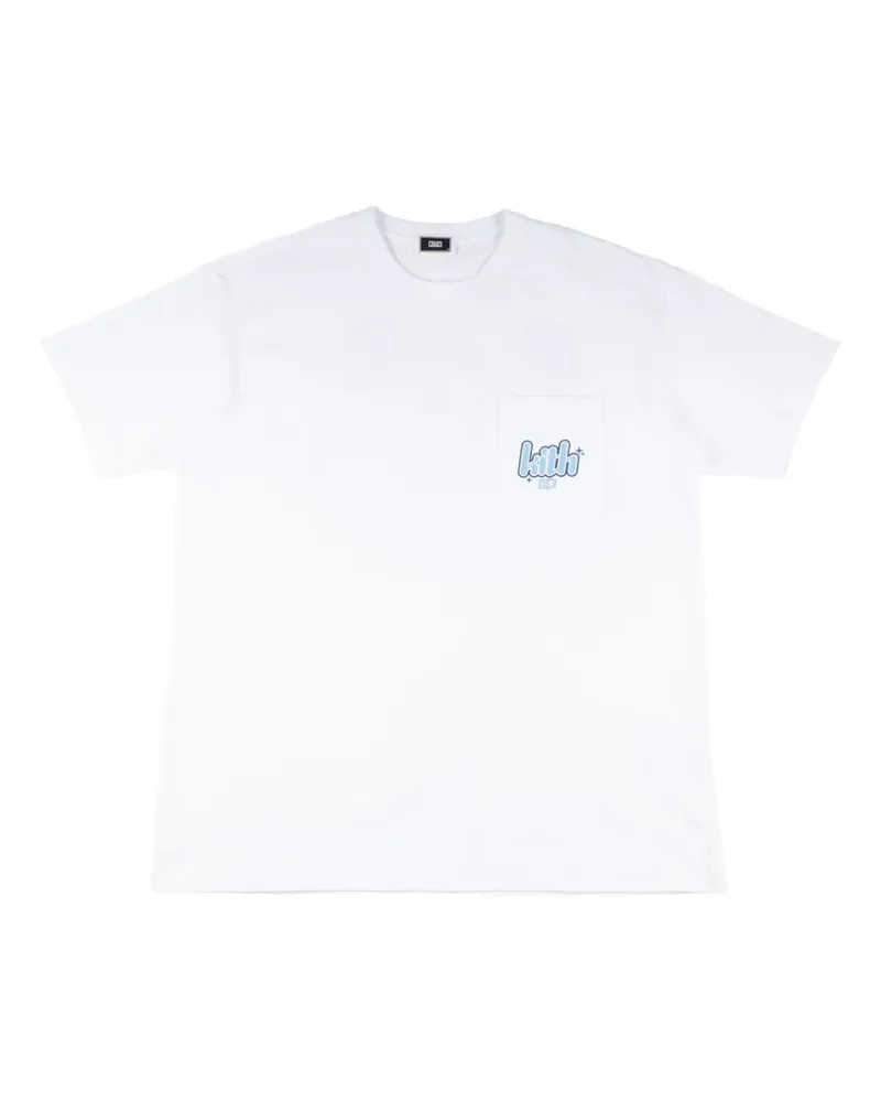 KITH Japan Bubbles Stars logo-print pocket-detail T-shirt - Weiß Weiß
