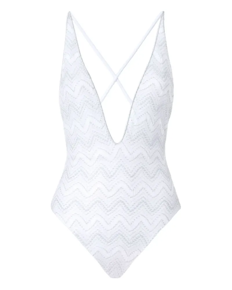 Missoni Badeanzug mit Zickzackmuster - Grau Grau
