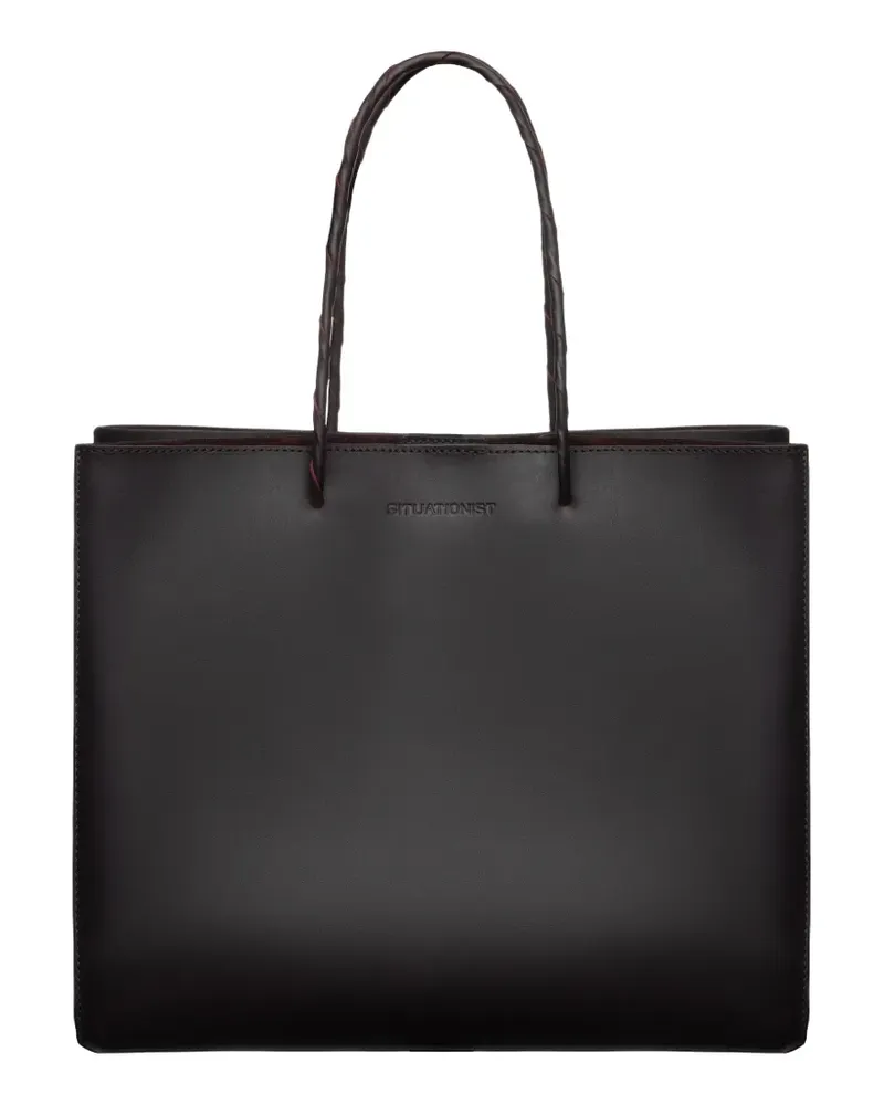 SITUATIONIST braided-handle tote bag - Braun Braun