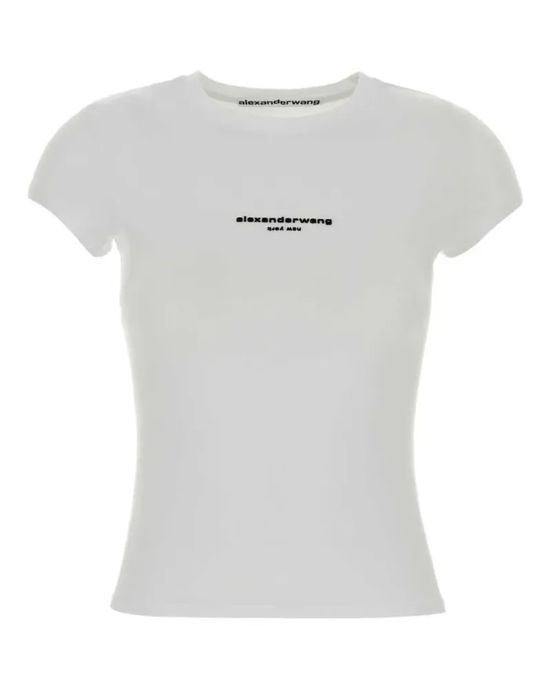 Alexander Wang logo-print short-sleeve T-shirt - Weiß Weiß