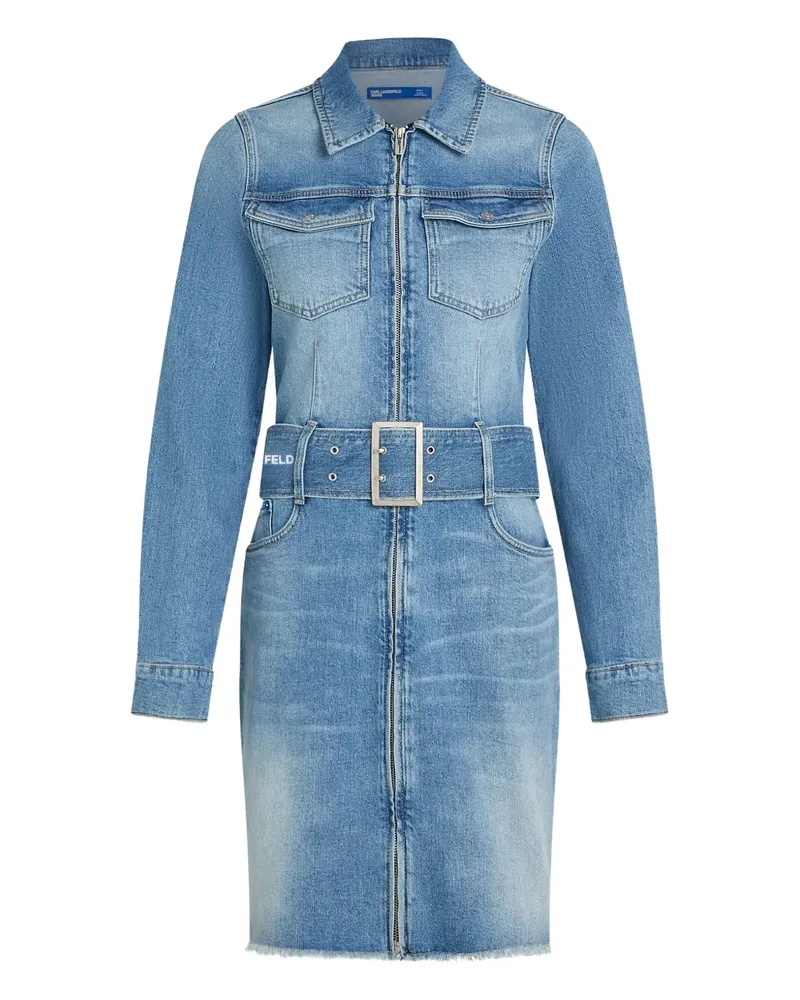 Karl Lagerfeld Jeanskleid mit Gürtel - Blau Blau