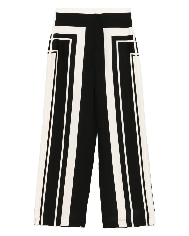 SIR Hose mit geometrischem Print - Schwarz Schwarz