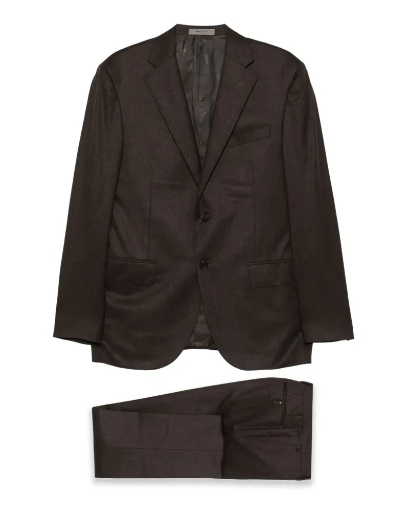 Corneliani two-button wool suit - Braun Braun