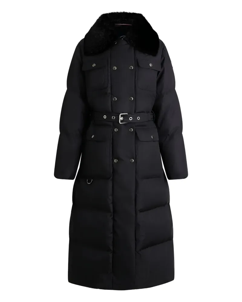 FUSALP Vlavi Mantel mit abnehmbarem Kragen - Schwarz Schwarz