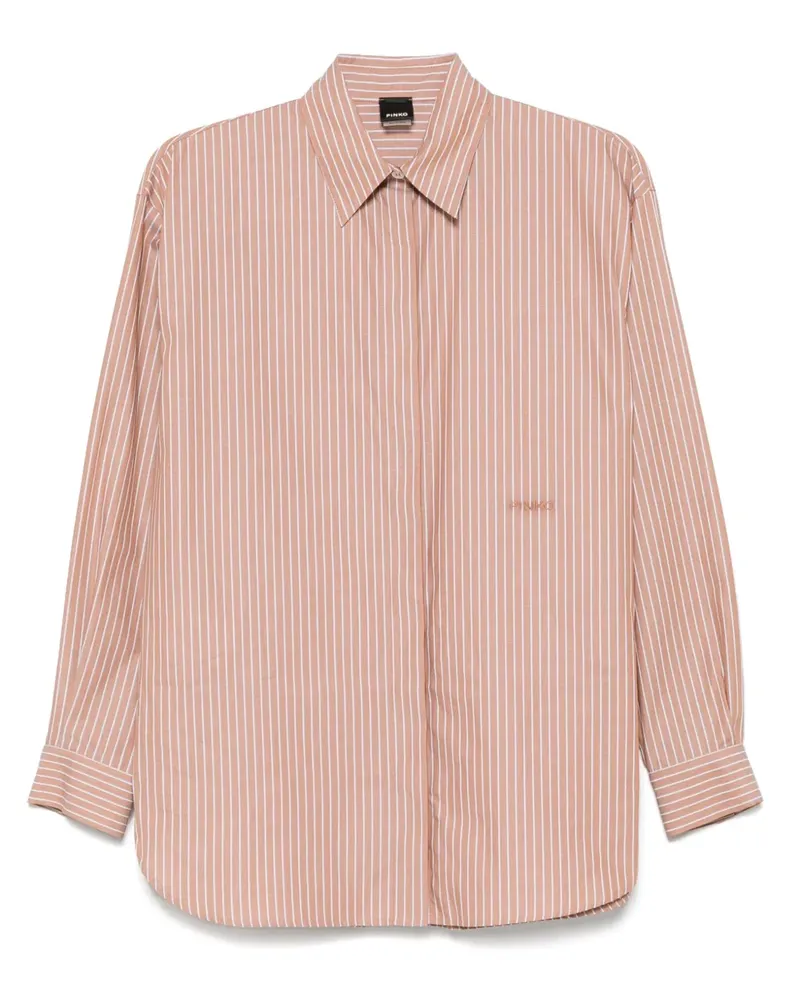 Pinko Gestreiftes Hemd - Braun Braun