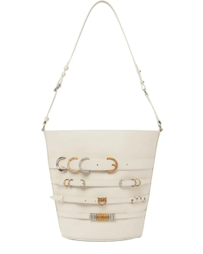 Pinko Beuteltasche mit Gürtel - Weiß Weiß