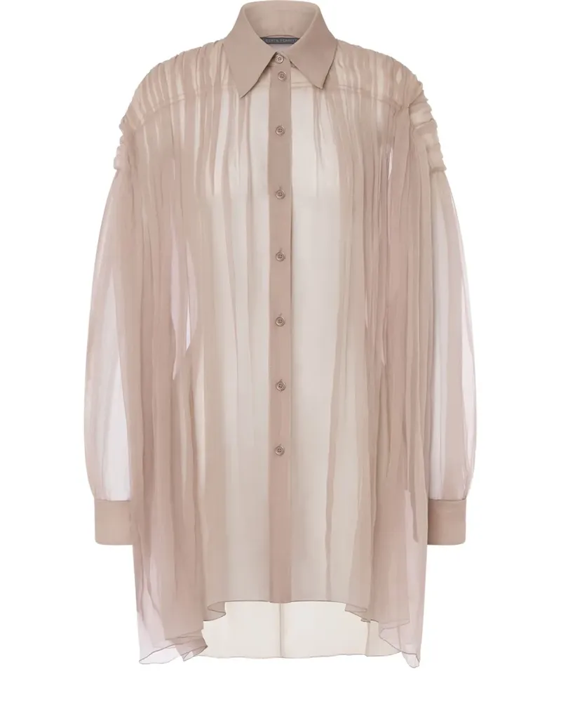 Alberta Ferretti Bluse aus Seide - Nude Nude