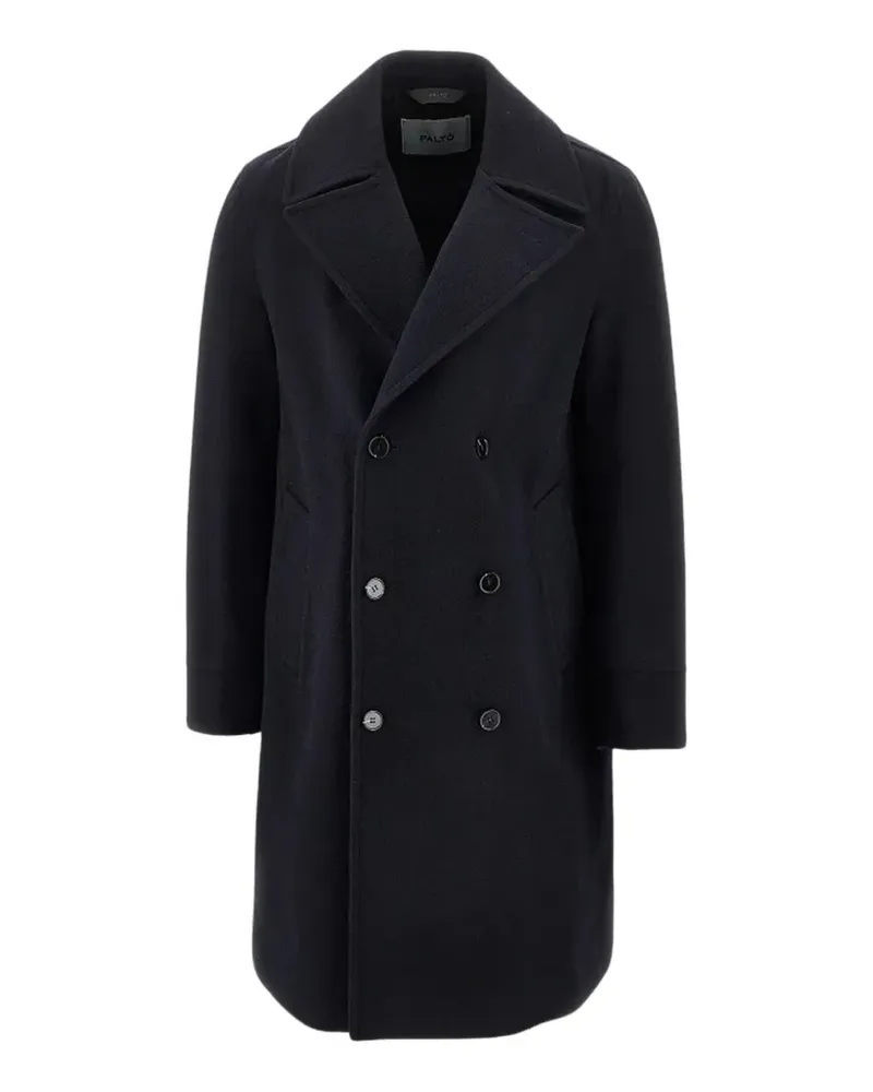 Paltò double-breasted buttoned coat - Blau Blau