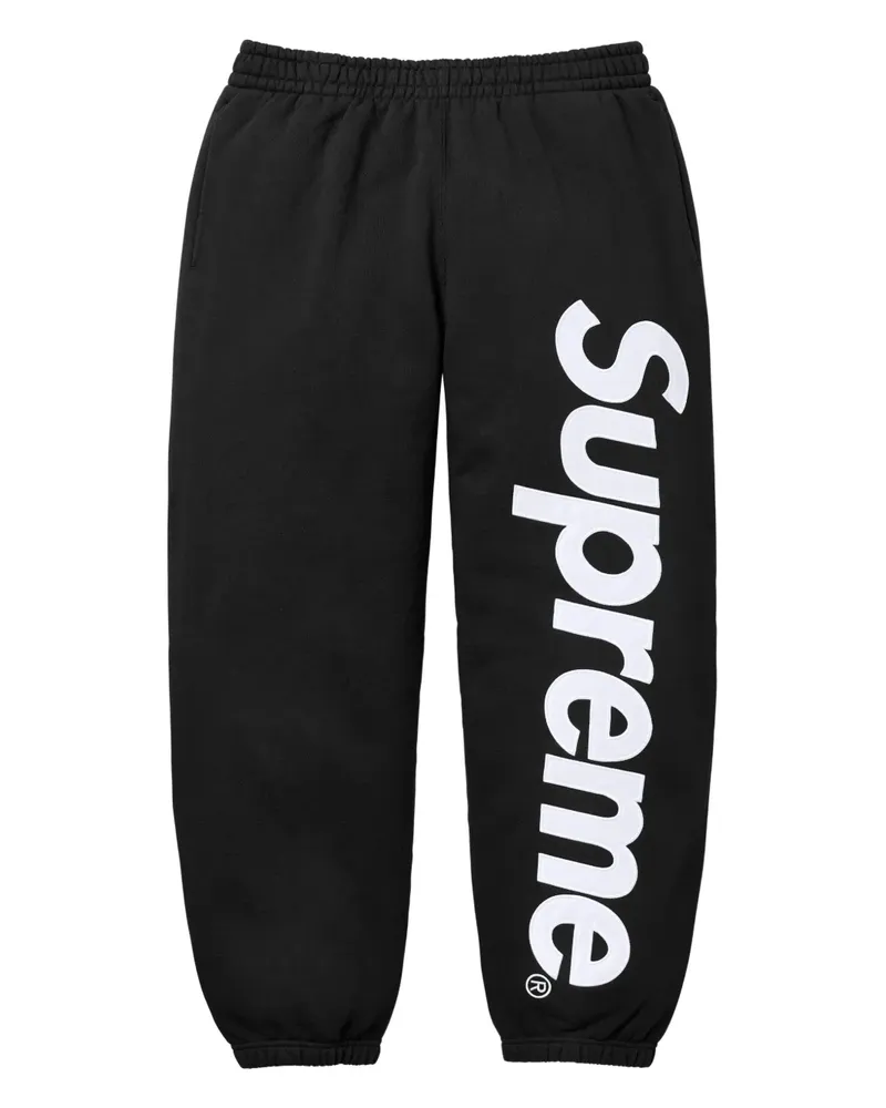Supreme Being Jogginghose mit Satinapplikation - Schwarz Schwarz