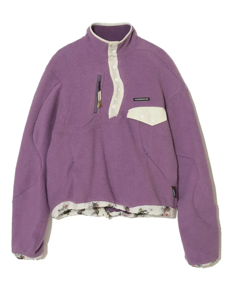 Undercover Sweatshirt mit Blumen-Print - Violett Violett