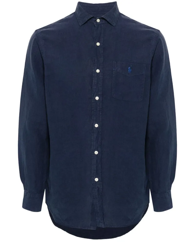Ralph Lauren Hemd mit Polo Pony - Blau Blau