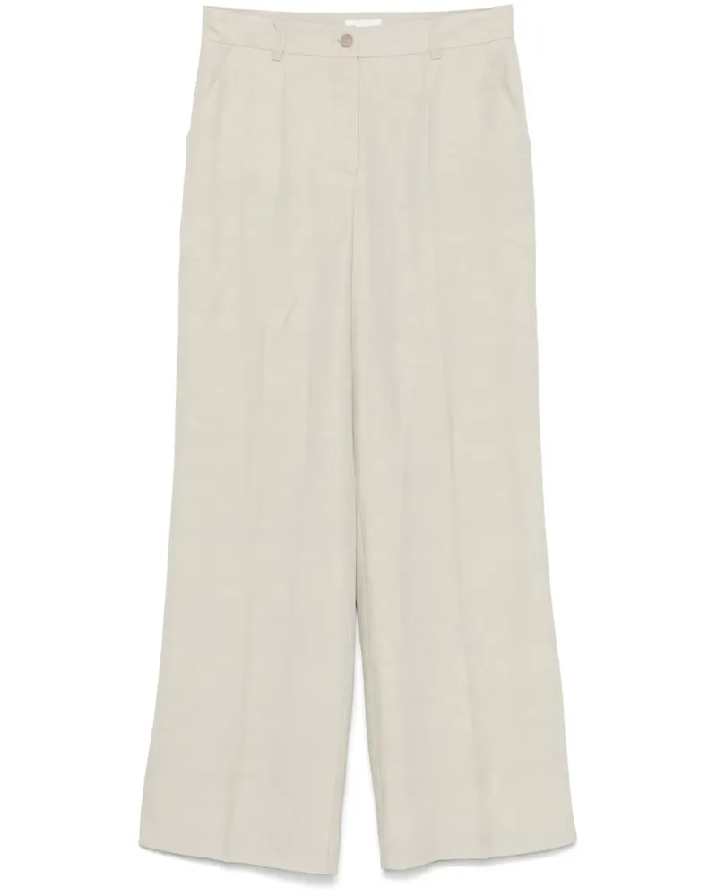 P.A.R.O.S.H. P.A.R.O H. Hose mit Slub-Struktur - Nude Nude
