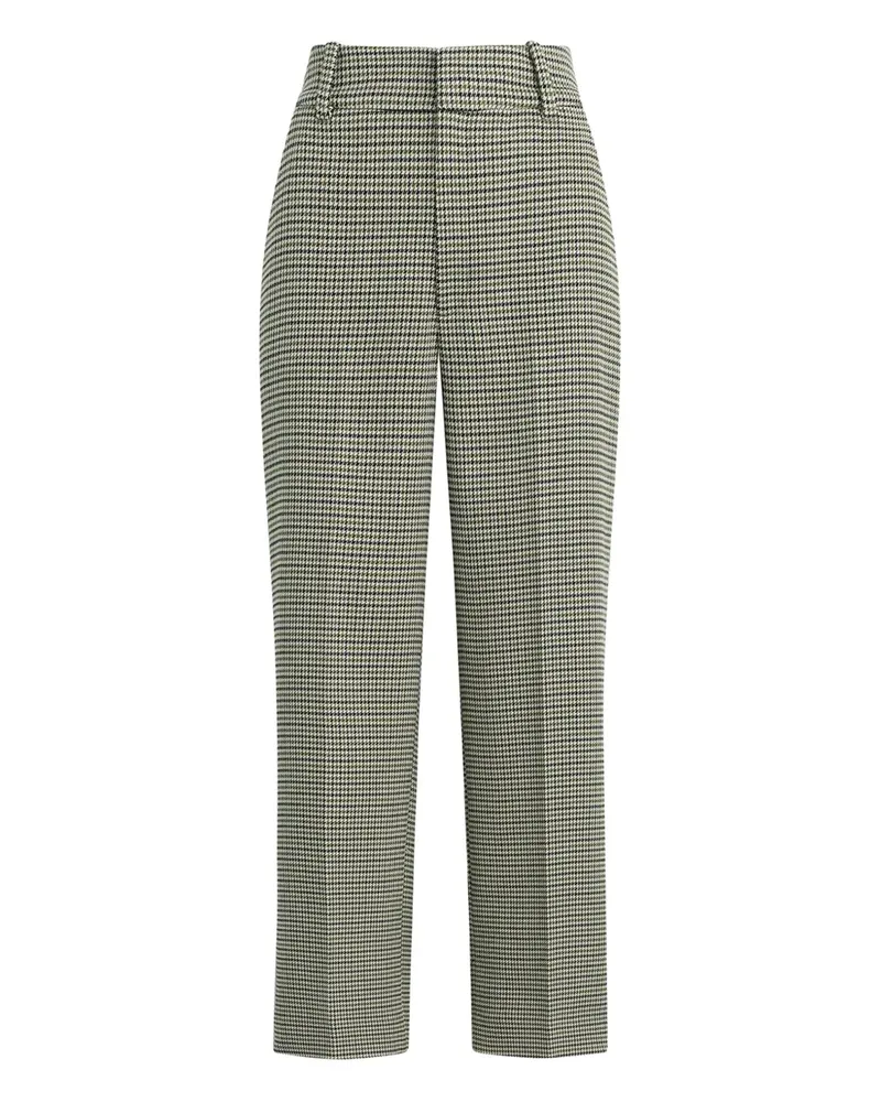 Favorite Daughter Hose mit Hahnentrittmuster - Grün Grün