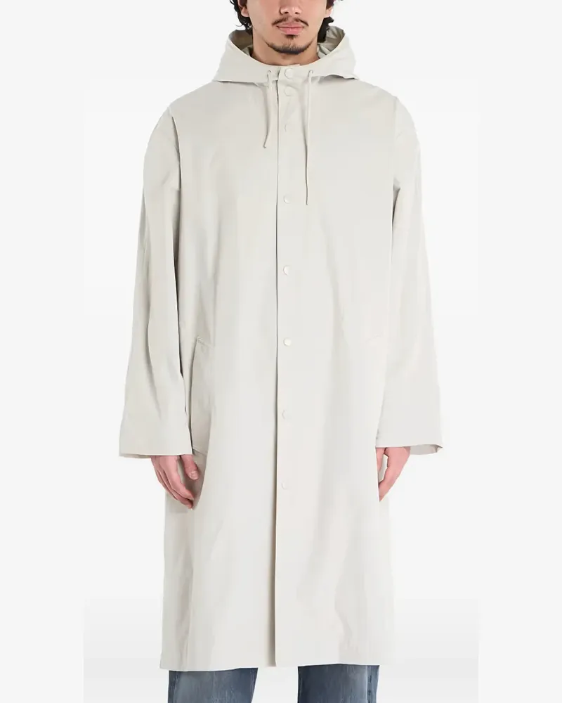 A.P.C. Kim logo-print parka - Nude Nude