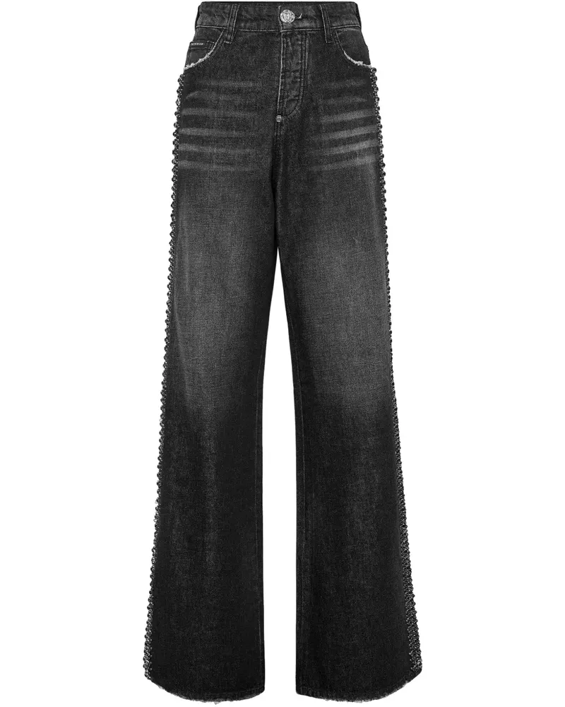 Philipp Plein Skater Jeans - Schwarz Schwarz