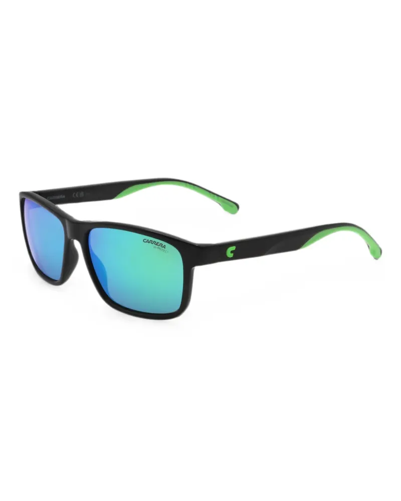 Carrera Sonnenbrille mit eckigem Gestell - Schwarz Schwarz